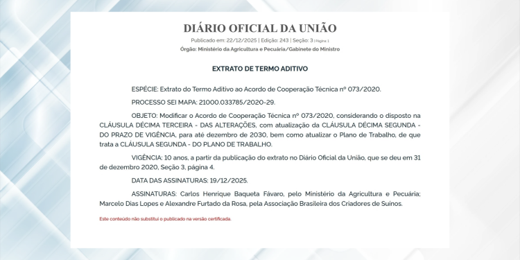 ABEGS e ABCS renovam acordo com MAPA para investimentos na Estação Quarentenária de Cananeia até 2030
